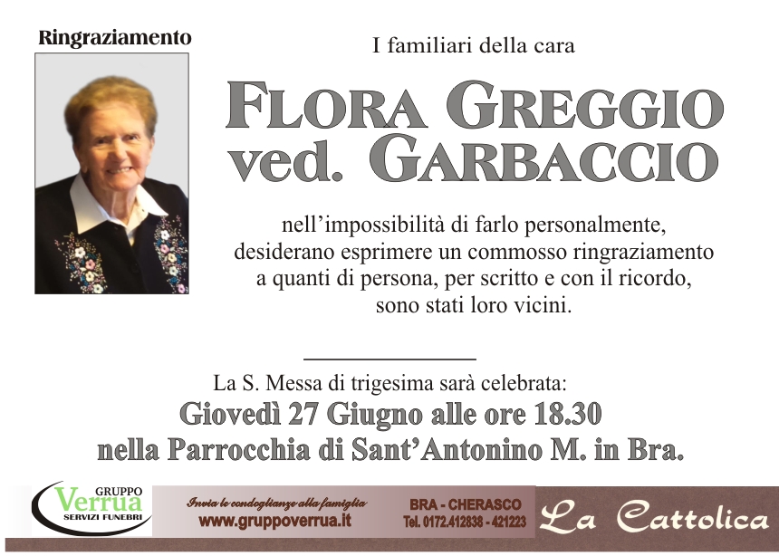 Flora Greggio ved. Garbaccio
