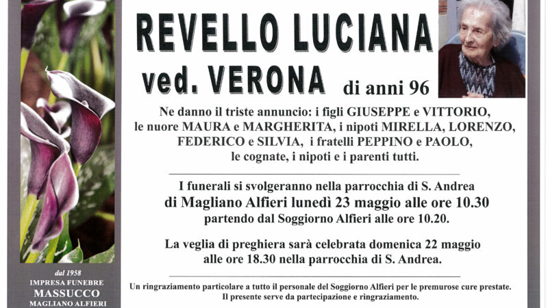 Luciana Revello ved. Verona