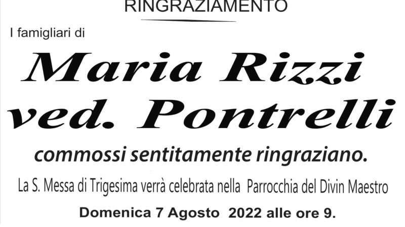 Maria Rizzi ved. Pontrelli